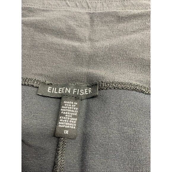 Eileen Fisher Dark Gray pull on Straight Leg Pants Size 1X Career comfort - Picture 5 of 8